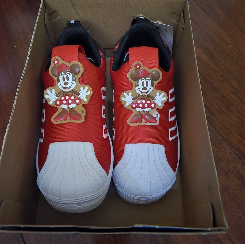 Disney Red and White Mickey Mouse Sneakers Kids Size 12.5